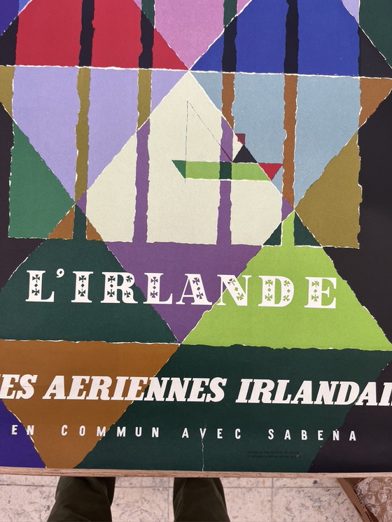 Image 1 of Affiche Lignes Aériennes Irlandaises Et Sabena