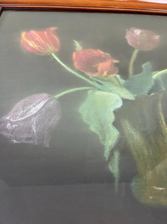 Mazzo di tulipani – Dipinti e disegni, Legno, Vetro (photo 4 of 9)