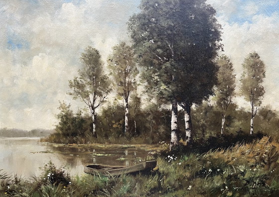 Image 1 of Olieverf Schilderij 80/60cm