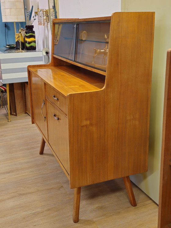 Image 1 of Vintage Highboard Display Cabinet Display Case Dresser