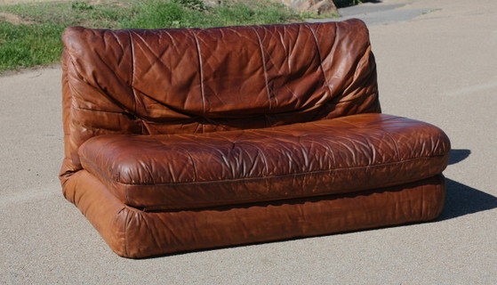 Canapé cuir vintage années 70 convertible – Canapés 2 places, Leather (photo 23 of 24)