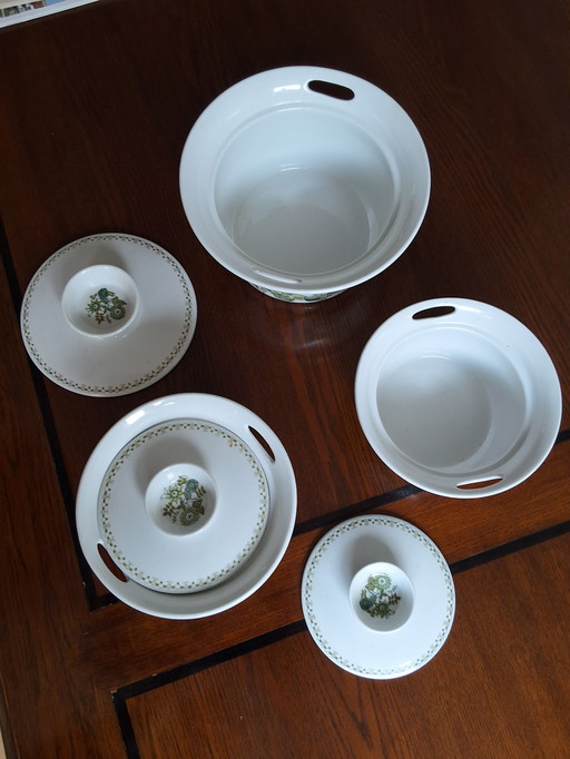 3 Figgjo Flint Turi design Market bowls