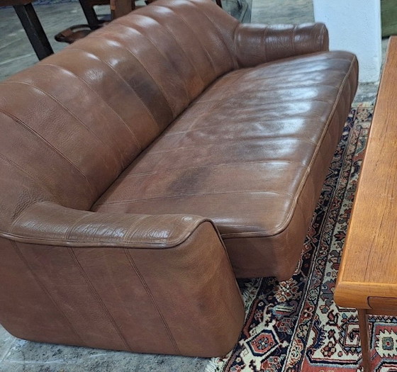 Image 1 of De Sede DS44 Buffalo Leather 3-Seater Sofa, Switzerland 1970s