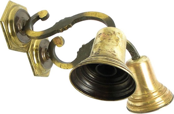 Vintage Eclectic Sconces, Poland, 1950s, Set of 2 – Wall lights, Brass (photo 2 of 9)