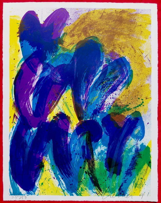 Image 1 of Jan Cremer - Tulips, lithograph