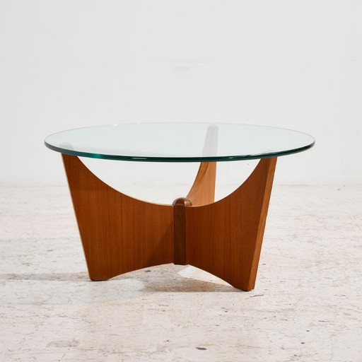 MK10985 Table basse en teck restaurée