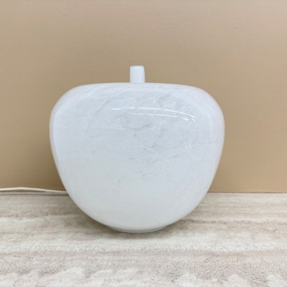 Image 1 of Vintage Eickmeier vintage glass table lamp apple shaped , 1970s