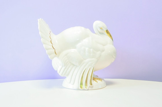 Witte Porseleinen Beeld Kalkoen Goebel – Decoratieve objecten, Porcelain (photo 3 of 6)