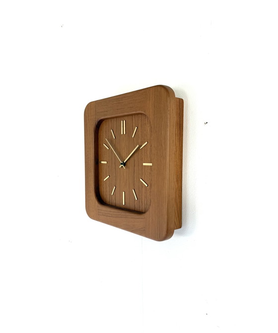 Image 1 of Vintage Teak Wall Clock, Westminster '70