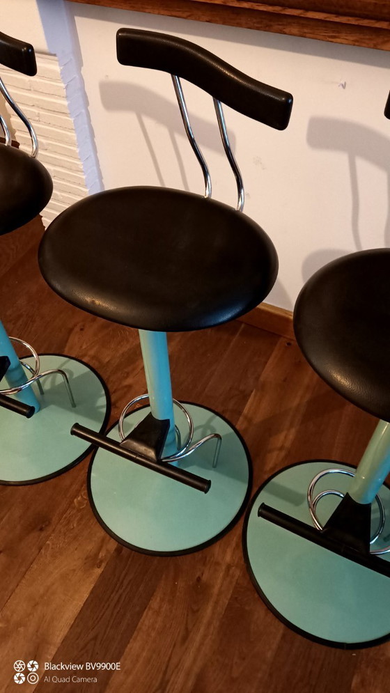 Image 1 of 4 Bar stools 'Marlon' by Bonaldo 80's