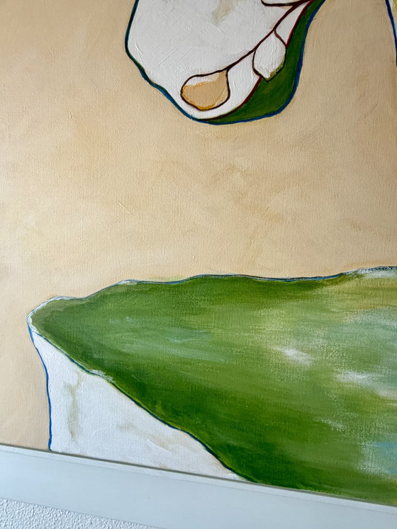 Image 1 of Large Abstract Painting, Annemarie van Schendel (2015) – 110x110 cm