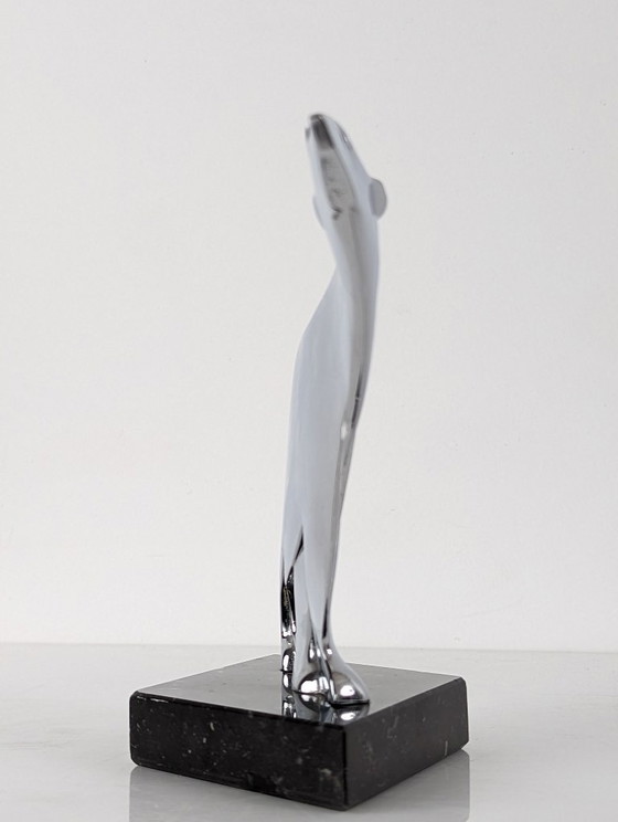 Image 1 of Art Deco Polar Bear Sculpture by Karl Hagenauer, Austria, 1920s