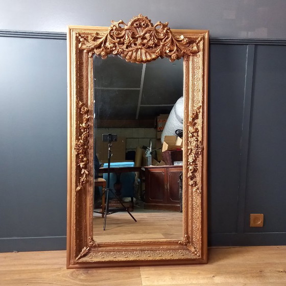 Image 1 of `Spiegel, Hollandse vergulde damspiegel