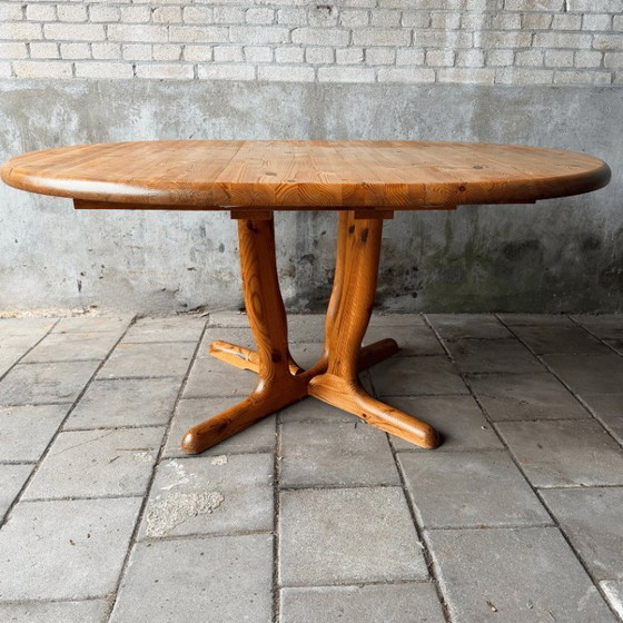 Image 1 of Conjunto de comedor de pino - 4 sillas + mesa - Daumiller
