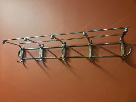 Image 1 of Art Deco coat rack in chrome