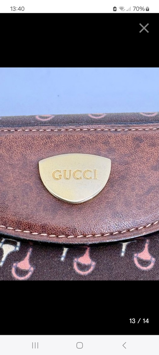 Vintage Gucci Horsebit 1970 in perfektem Zustand – clutches, Leather, Canvas (photo 2 of 15)