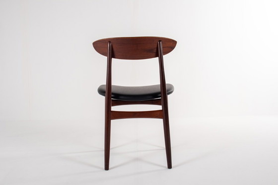 Image 1 of Ensemble de 4 chaises de salle à manger vintage danoises en teck, années 1960