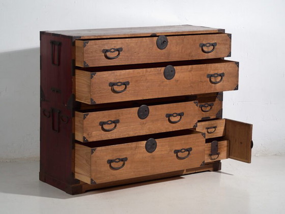 Antique Japanese Tansu - Meiji Period / Taishō (c. ) #28 – Chest of drawers, Iron (photo 18 of 40)