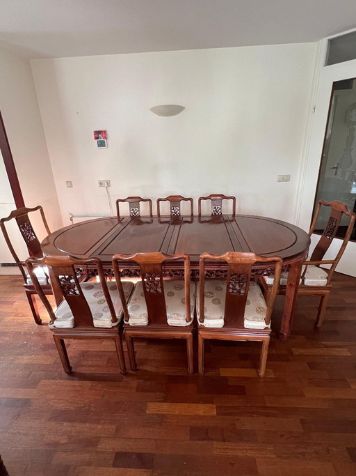 Chinesische Palisander Esszimmergarnitur 4-8 Personen