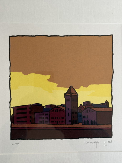 Usine Verkade. Sérigraphie de Wim Van Willegen