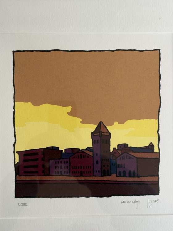 Image 1 of Usine Verkade. Sérigraphie de Wim Van Willegen