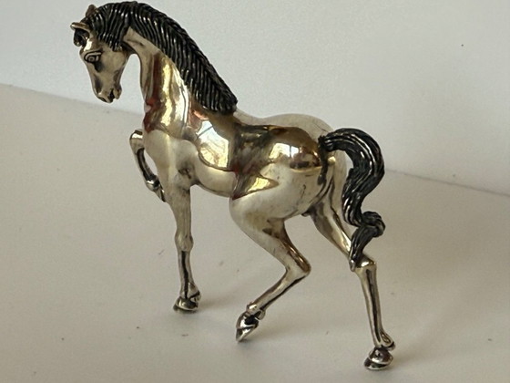 Image 1 of Cheval Saturno en argent massif