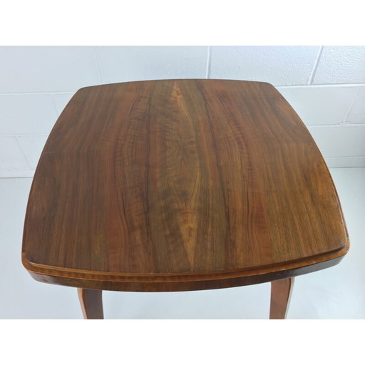 Table d'appoint en bois avec double plateau - Mid Century