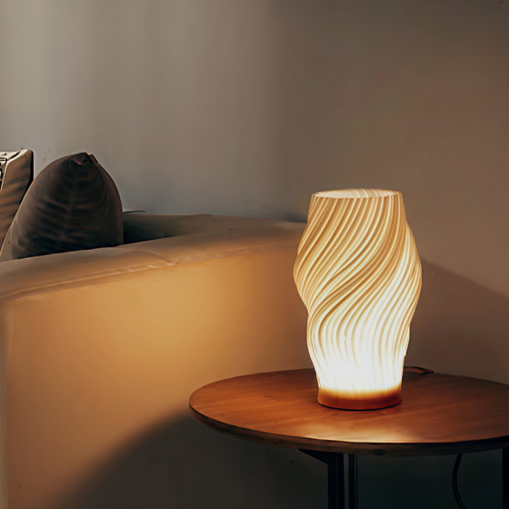 Image 1 of Set Of 2 Elegant Design Lights "Wave", With Different Light Stages And Dimming Function