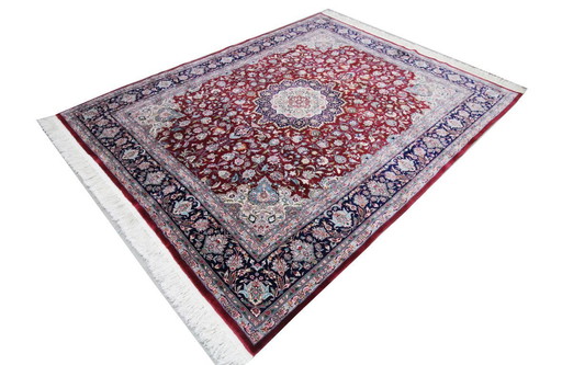 Diseño original chino antiguo de Isfahán anudado a mano, 300 x 240 cm, en excelente estado