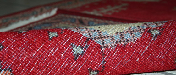 Image 1 of Handgemaakt antiek Turks Konya-tapijt 69 cm x 108 cm (2,9' x 3,5') jaren 1920 - 1C500