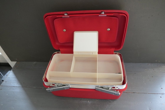 Vintage Samsonite Beauty Case Hardcover Red – Travel bags, Metal, Plastic (photo 5 of 10)