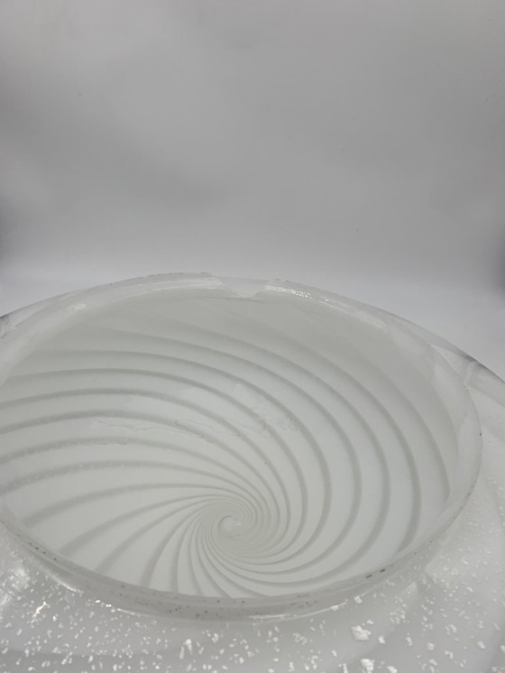 Image 1 of Murano glass ceiling light attributed to F3, restored, made in Italy, vintage