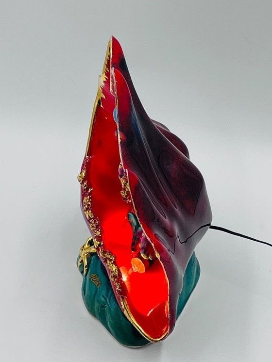 Image 1 of Vallauris signed seashell lamp – Luminous marine decor