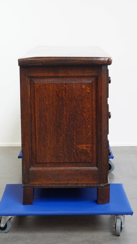 Image 1 of Buffet/ comptoir/ îlot de cuisine anglais ancien de la fin du XVIIIe siècle avec plateau en chêne massif