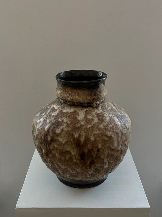 XL vintage West Germany Fat Lava vaas – Vazen, Ceramic, Mid Century Modern (photo 3 of 5)