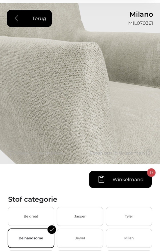 Image 1 of Moods Milano dining table chair 6x be handsome nature 01 Iras 360 anodic