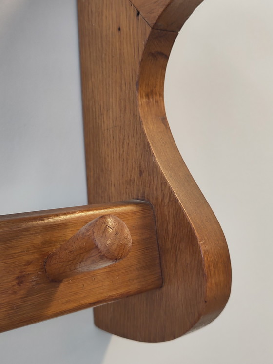 Image 1 of Minimalist wooden wall coat rack