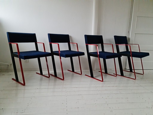 4X Modèle Dc Castelijn Vintage Dining Chairs - Dick Spierenburg