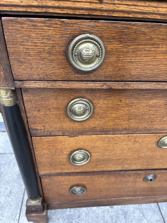 Image 1 of Cassettiera antica in stile Impero Cassettiera antica