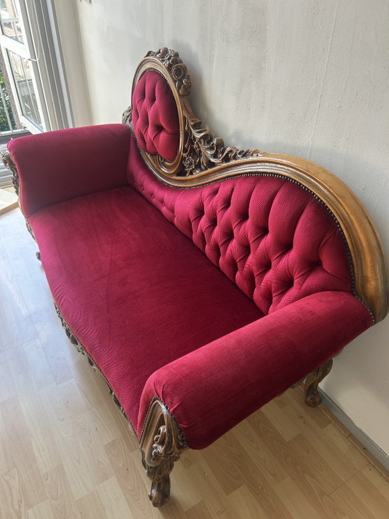 Image 1 of bellissima chaise longue rossa