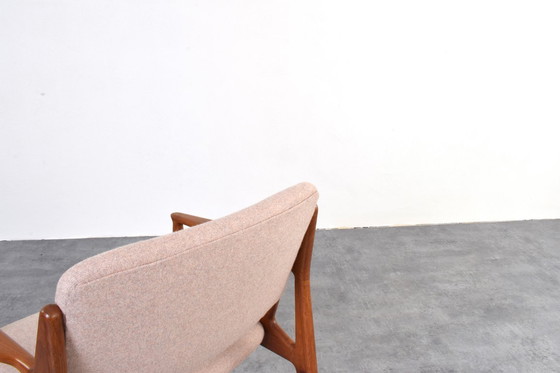 Image 1 of Mid-Century Teak & Wool Ella Armchair by Arne Vodder for Vamo Sønderborg, 1960s.