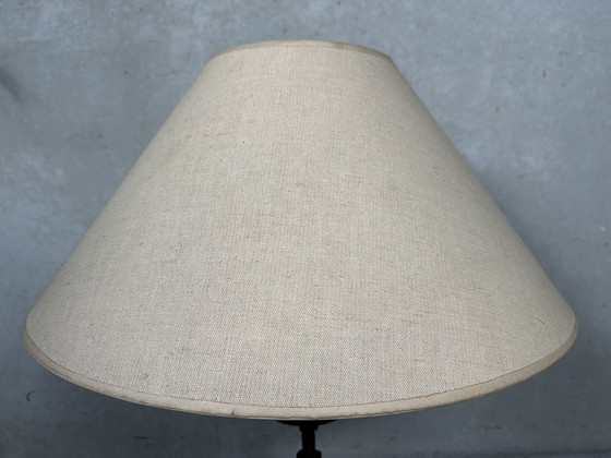 Image 1 of Antique Spanish Brutalist table lamp - wrought iron