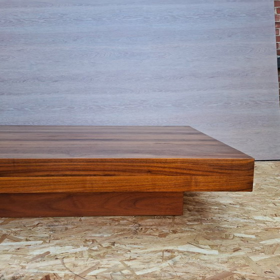 Image 1 of large solid teak coffee table Axel Vervoordt