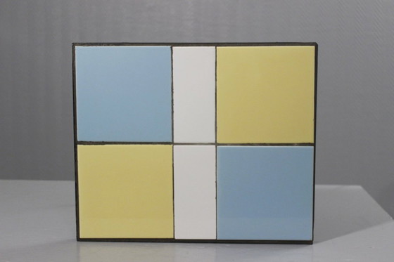 Image 1 of Vintage wrought iron and ceramic tile side table, 1950s design