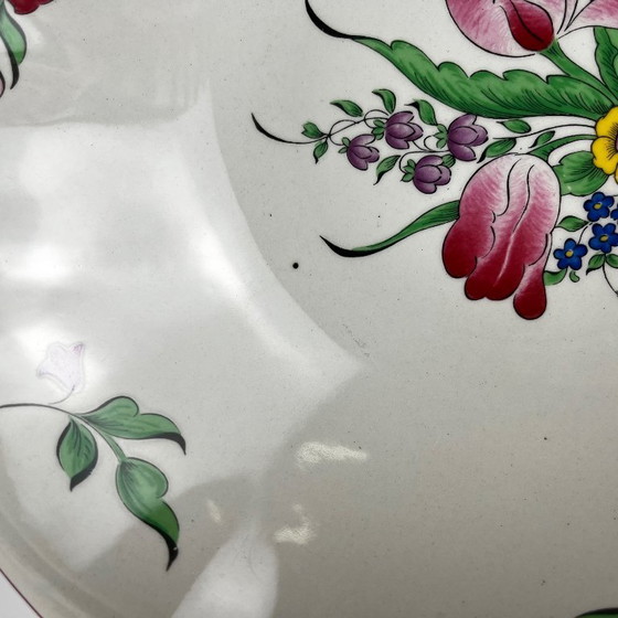 MM Salad Bowl, Réverbère Model by KG Lunéville, tulip motif – Crockery, Ceramic (photo 7 of 8)