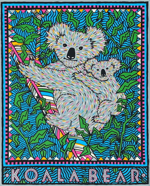 Felice Regan, Koalabär, Gefährdeter Siebdruck 1989
