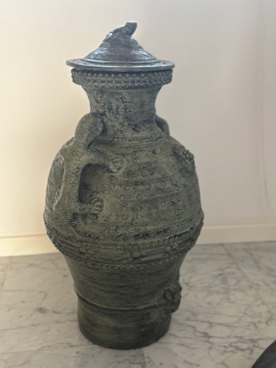 Image 1 of JARRÓN XL con detalles únicos