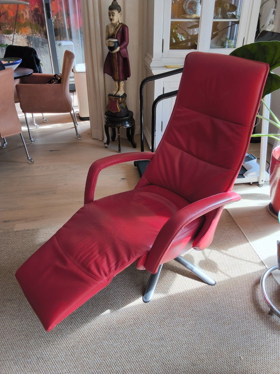 Poltrona relax Prominent in pelle rossa – Poltrone relax, Calfskin (photo 2 of 5)