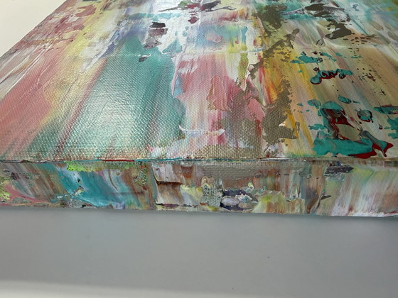 Colorful abstract painting – 40 × 50 cm – Paintings & Drawings, Canvas (photo 4 of 5)