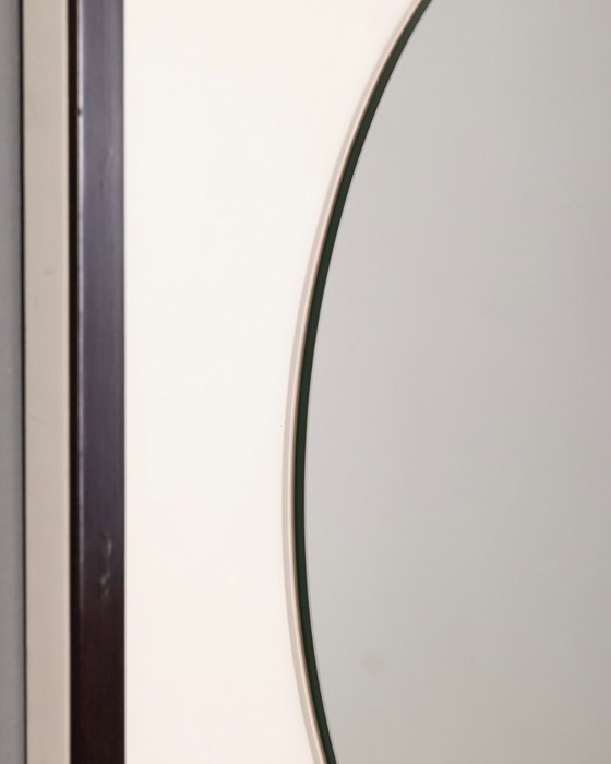 Image 1 of Vintage houten wandspiegel van de Sbrilli Fratelli, jaren 70.
